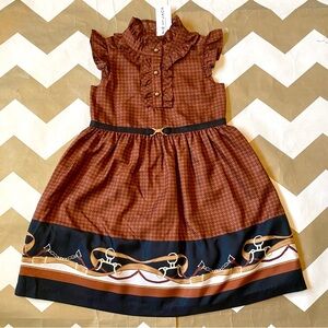 Janie and Jack Brown and Black Kids Dress